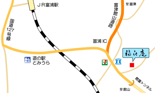 福喜庵までの地図